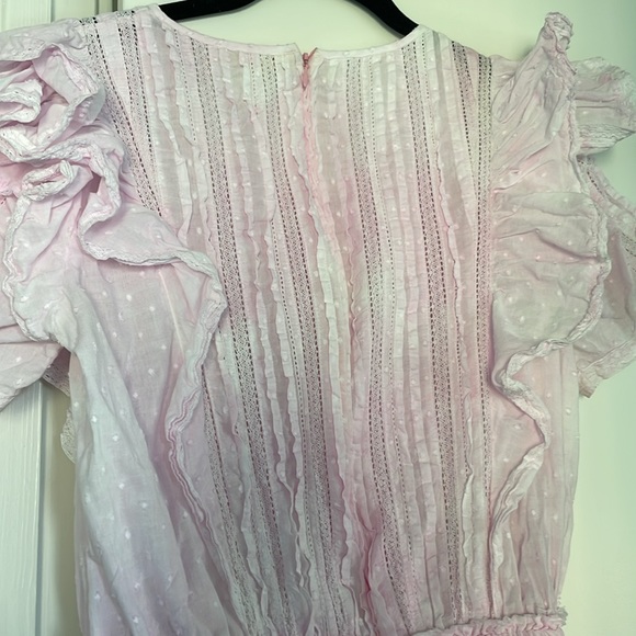 Loveshackfancy Natasha Mini Dress in Peony Pink - Picture 7 of 7